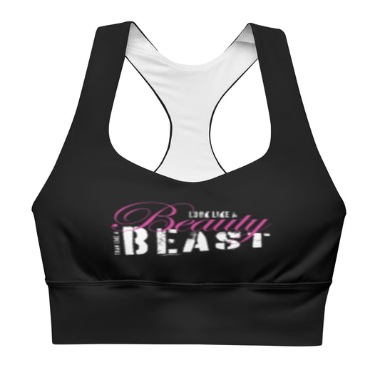 THETA - Black BeautyBeast Longline sports bra