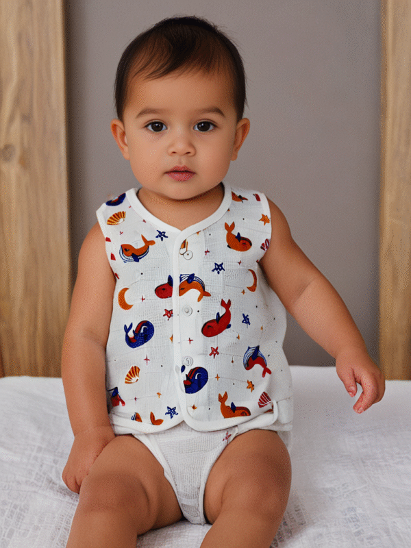 Baby Muslin top Printed