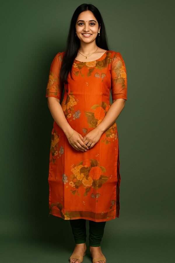 Women’s Organza Top (Floral 2)