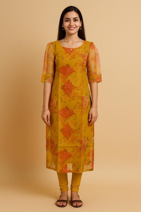 Women’s Organza Top (Floral 4)
