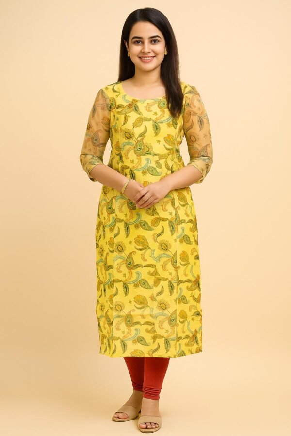 Women’s Organza Top (Floral 5)