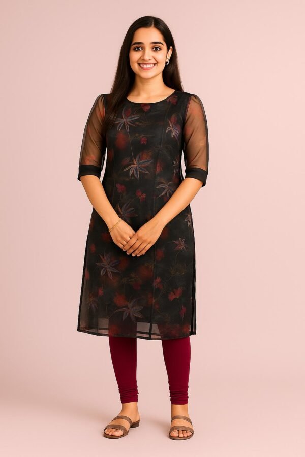 Women’s Organza Top (Floral 8)